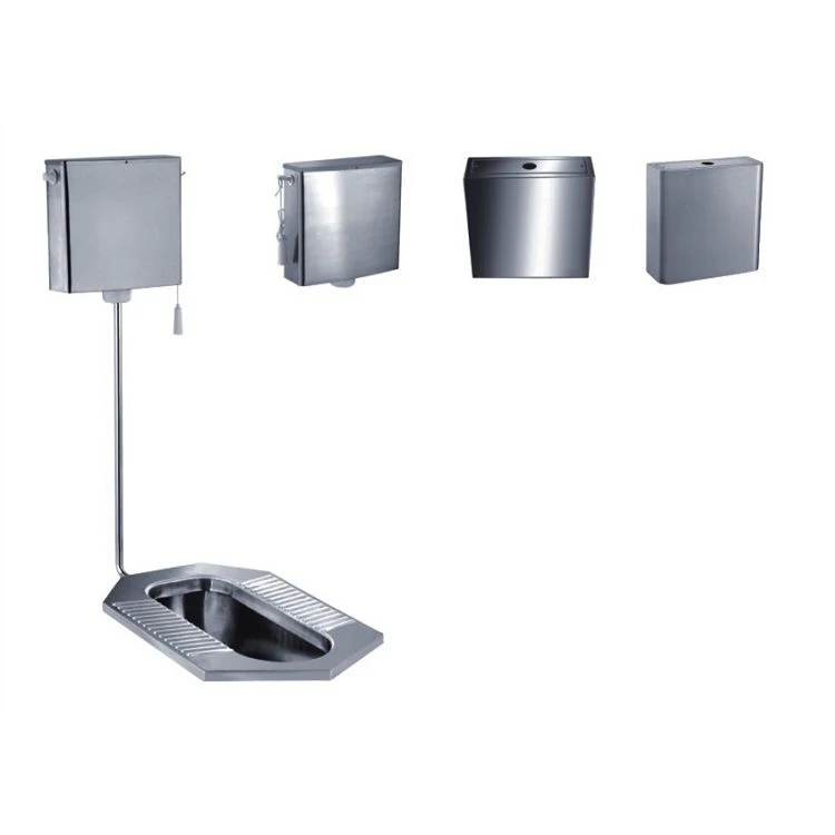 Toilette Squat Pan en acier inoxydable