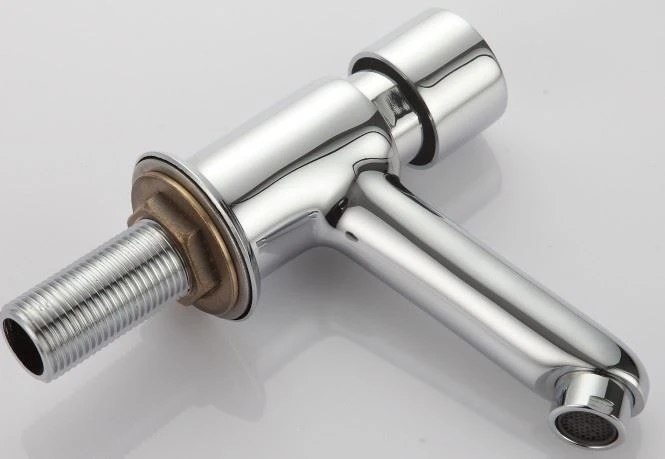 Bathroom Time Delay Faucet Copper Wash Basin Single Cold Water Tap Bathroom Time Delay Faucet Copper Wash Basin Single Cold Water Tap