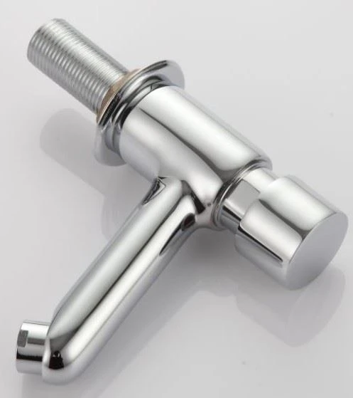 Bathroom Time Delay Faucet Copper Wash Basin Single Cold Water Tap Bathroom Time Delay Faucet Copper Wash Basin Single Cold Water Tap