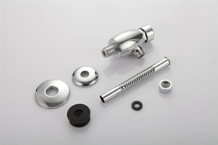 Push button urinal flush valve