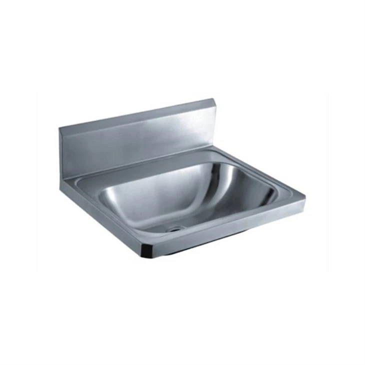 Lavabo en acier inoxydable suspendu au mur