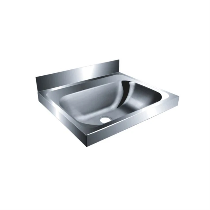 Lavabo en acier inoxydable avec support