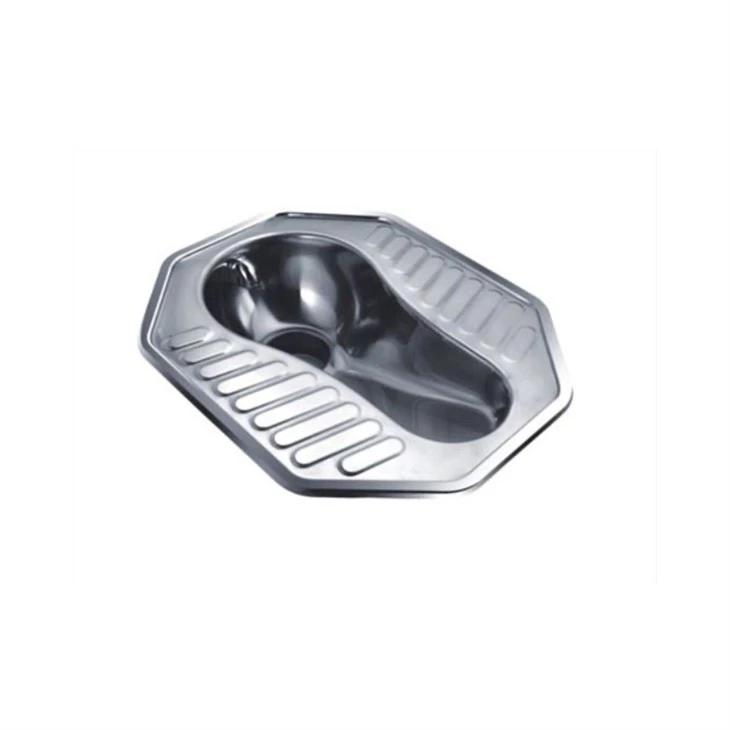 Casserole accroupie Wc monobloc de WC d'une seule pièce d'acier inoxydable de taille standard pour la prison