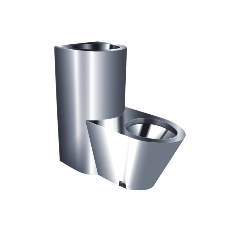 Toilettes en acier inoxydable avec bassin de lavage